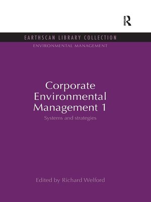 cover image of Corporate Environmental Management 1